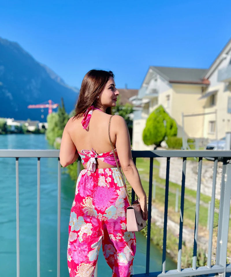 Floral Pop Three-Piece Coord Set