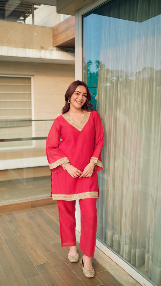 Ruby Red Co-ord Set